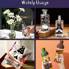 Christmas Series Cup Sticker DIY Waterproof Sticker Gift