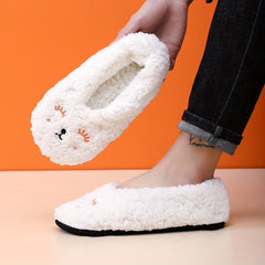 Cartoon Animal Cozy House Slippers Anti-skid Winter Shoes
