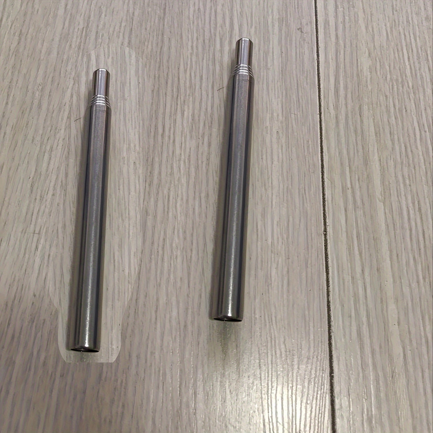 2pcs Stainless Steel Telescopic Fire Blow Pipes Camping Barbecue Stick