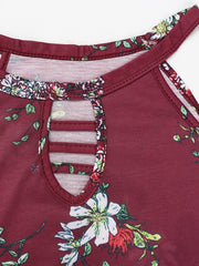 Floral Print Tank Top Sleeveless Summer Stylish Shirt Women's Clothing