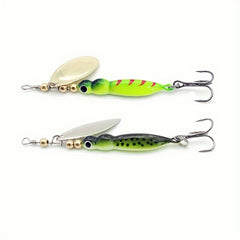 Luminous Rotating Sequin Bait Insect Shaped for Bass Trout Seawater Fresh