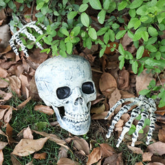 Skeleton Stakes Halloween Decorations Scary Skull Skeleton Hand Bone