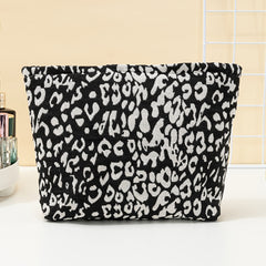Leopard Pattern Makeup Bag Travel Cosmetic Zipper Toiletries Organizer
