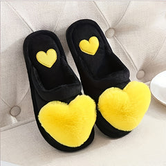 Plush Lined Slip On Indoor Shoes - Warm & Comfortable Slippers