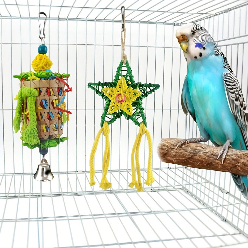 3pcs Bird Toys Parrot Chewing Toy Creative Cockatiel Toys