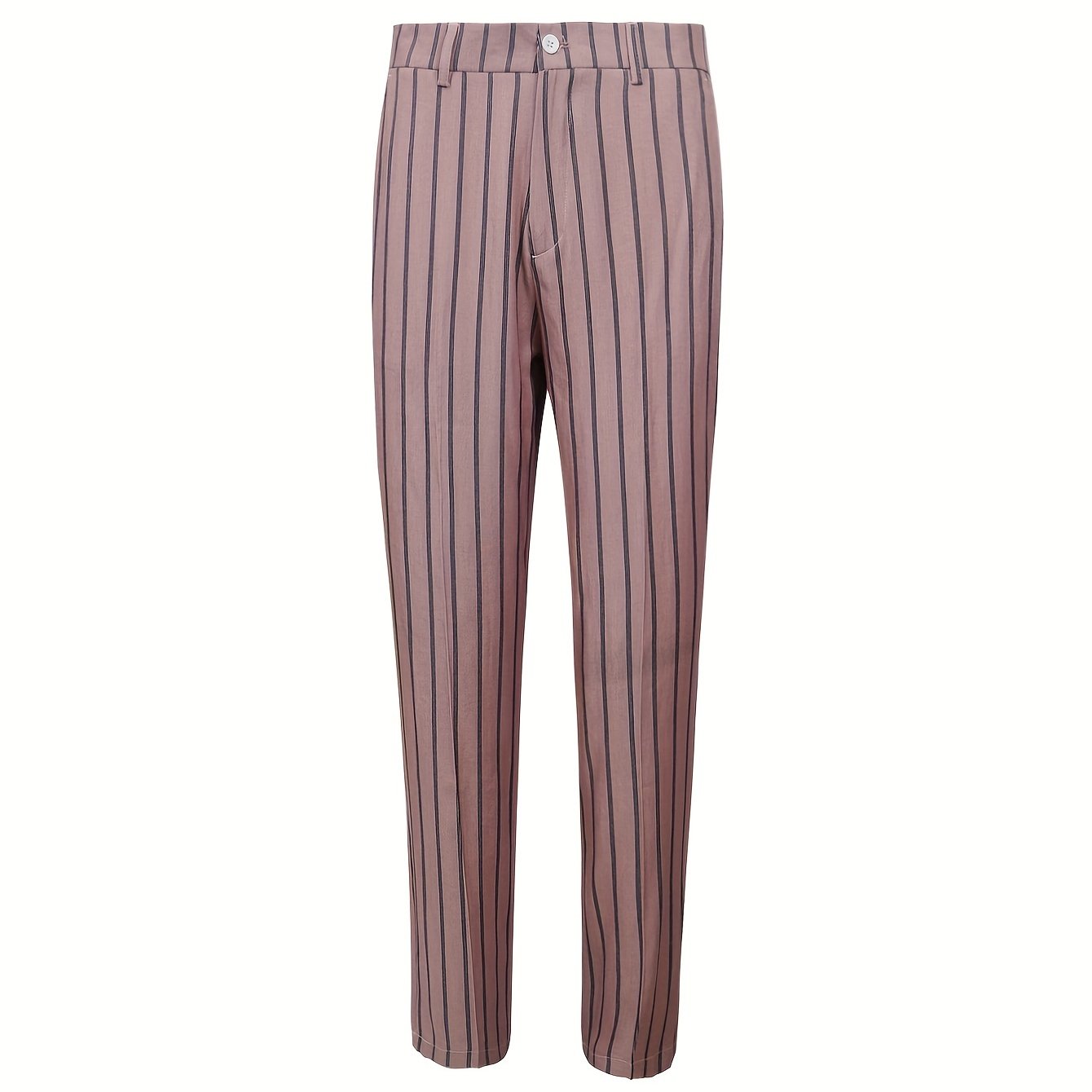 Men's Striped Dress Pants - Semi-Formal Stretch Woven Pants