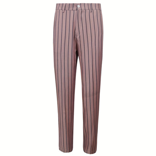 Men's Striped Dress Pants - Semi-Formal Stretch Woven Pants