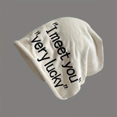 Fashionable Ear Protection Sport Beanie Hat with Embroidery