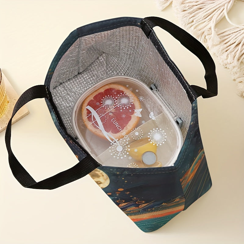 Mythical Cat Insulated Lunch Bag Leak Proof Double Sided Print Reusable Tote