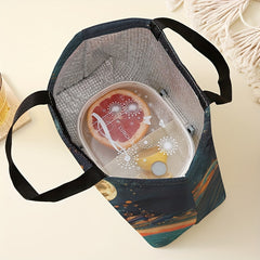 Mythical Cat Insulated Lunch Bag Leak Proof Double Sided Print Reusable Tote