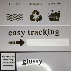 30x48in 7.5 Mil Milky Translucent Mylar Sheet for Stencil Making
