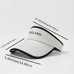 Print Ponytail Visor Hat Lightweight UV Protection Travel Beach Hats