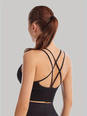 Criss Cross Back Medium Stretch Bra
