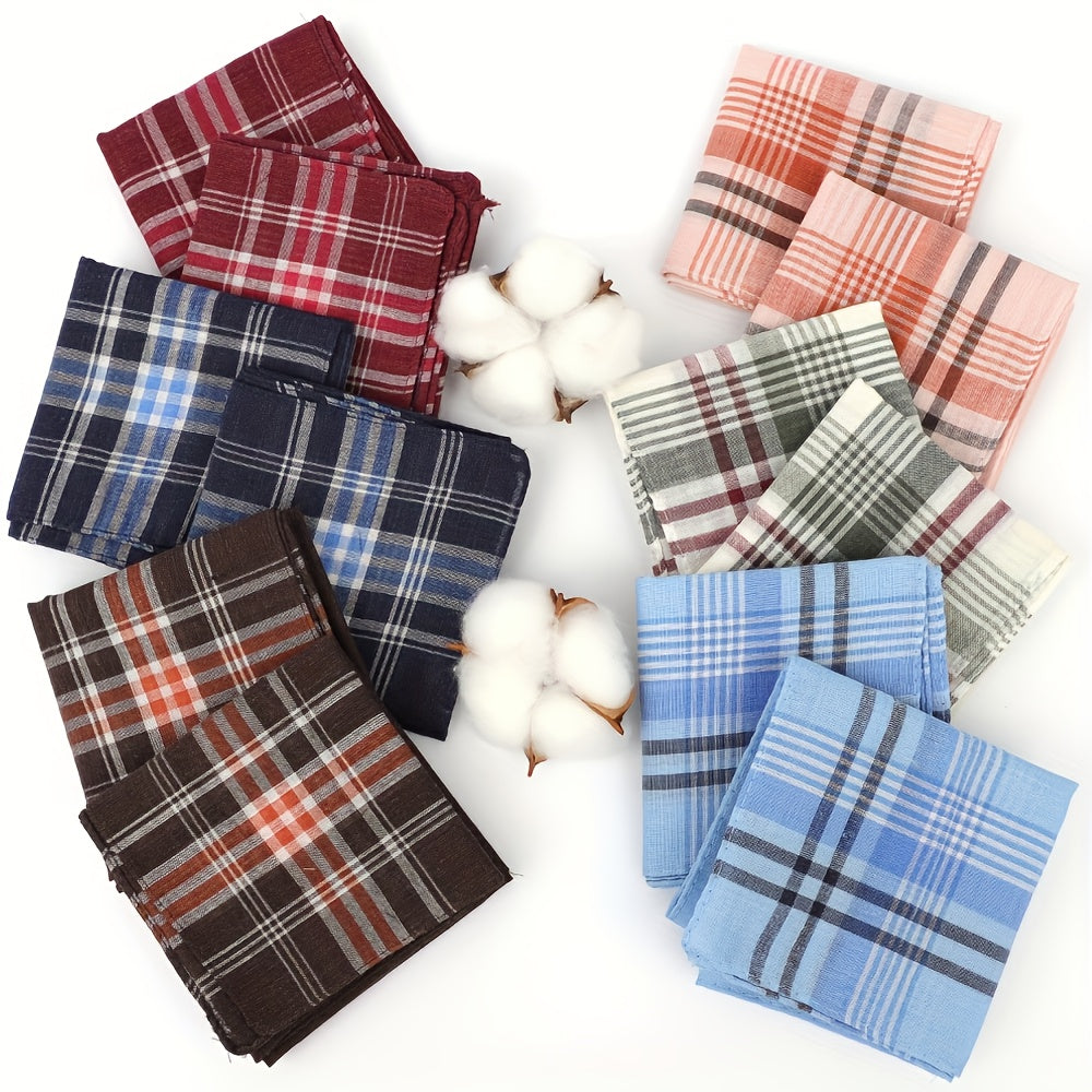 Personalized Name Handkerchiefs Striped Soft Classic Pocket Square Towels