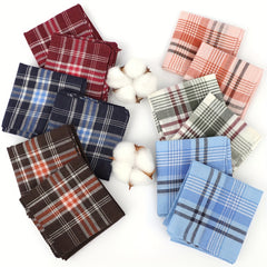 Personalized Name Handkerchiefs Striped Soft Classic Pocket Square Towels