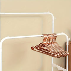 Double Row Metal Clothes Drying Rack with Pulleys and Hooks