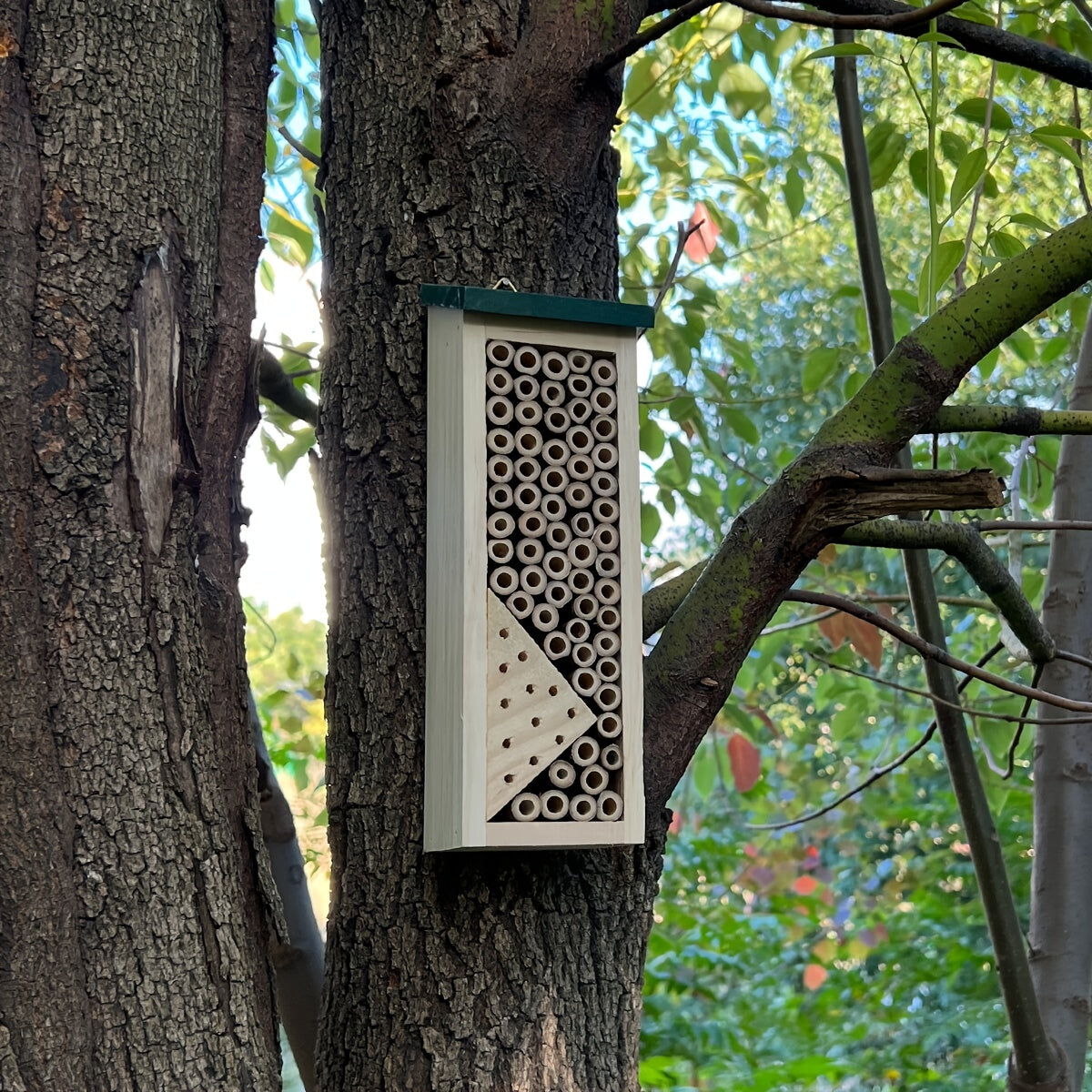Wooden Insect Bug House Garden Hotel Bee Nesting Box for Outdoor Decor