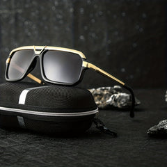 Men's Metal Frame Sunglasses Casual Mixed Decorative Eyewear