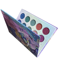 15-Color Eyeshadow Palette Hot Pink Shimmer Matte Pearly