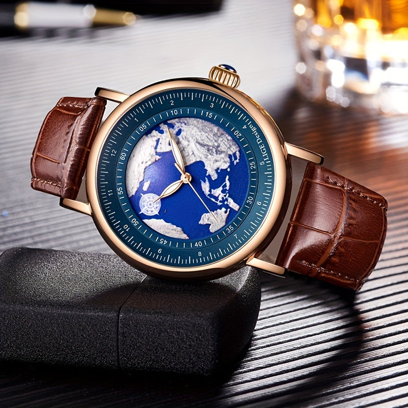 LIGE Boys' Quartz Watch Classic Vintage Three-pin 30m Waterproof Teen Gift Watch