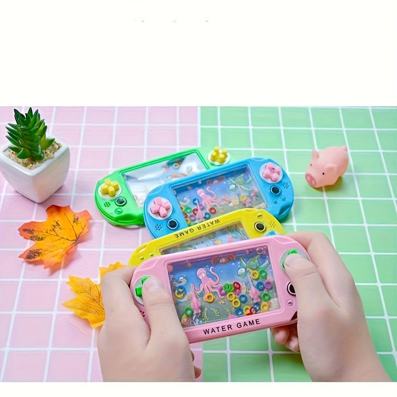 2pcs Mini Water Ring Toss Game Handheld Toy for Travel & Party Favors
