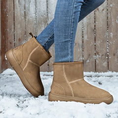 Women's Snow Boots Warm & Stylish Mid Top Footwear for Cold Weather
