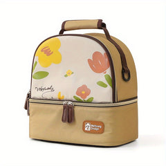 Animal Print Mommy Backpack Insulated Milk Storage Diaper Bag