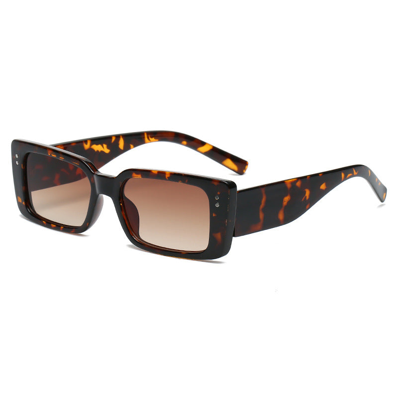 Clear Transparent Rectangle Sunglasses Vintage Retro Funky Shades
