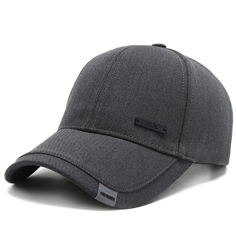 HUA English Seam Marker Men Casual Baseball Cap for Sun Blocking