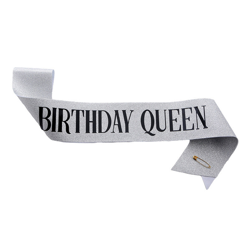 Silvery Birthday Party Strap