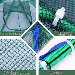 Foldable Fish Bait Trap for Minnows Crabs Crawfish Shrimp