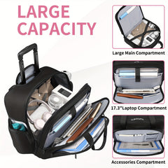 Waterproof Rolling Laptop Bag 43 94 Cm for Men & Women