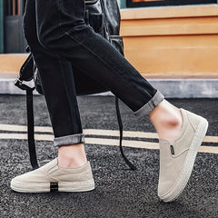 Men's Lightweight Canvas Loafers Slip On Shoes