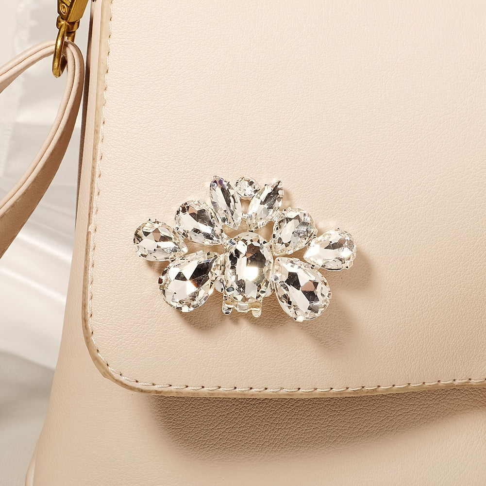 Crystal Shoe Clips Rhinestone Shoe Buckles DIY Decoration Wedding Party