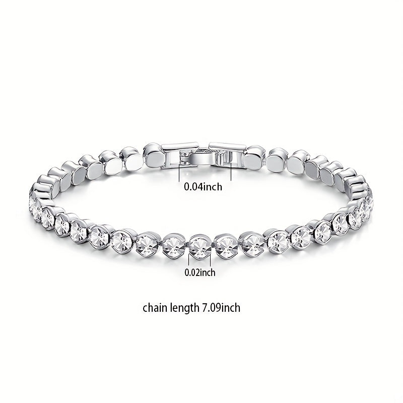 CZ Tennis Bracelet Wedding Jewelry Gift