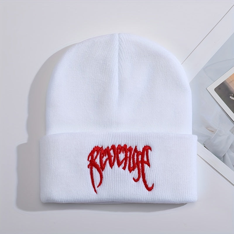 Funky Street Hip-hop Style Embroidered Warm Hat