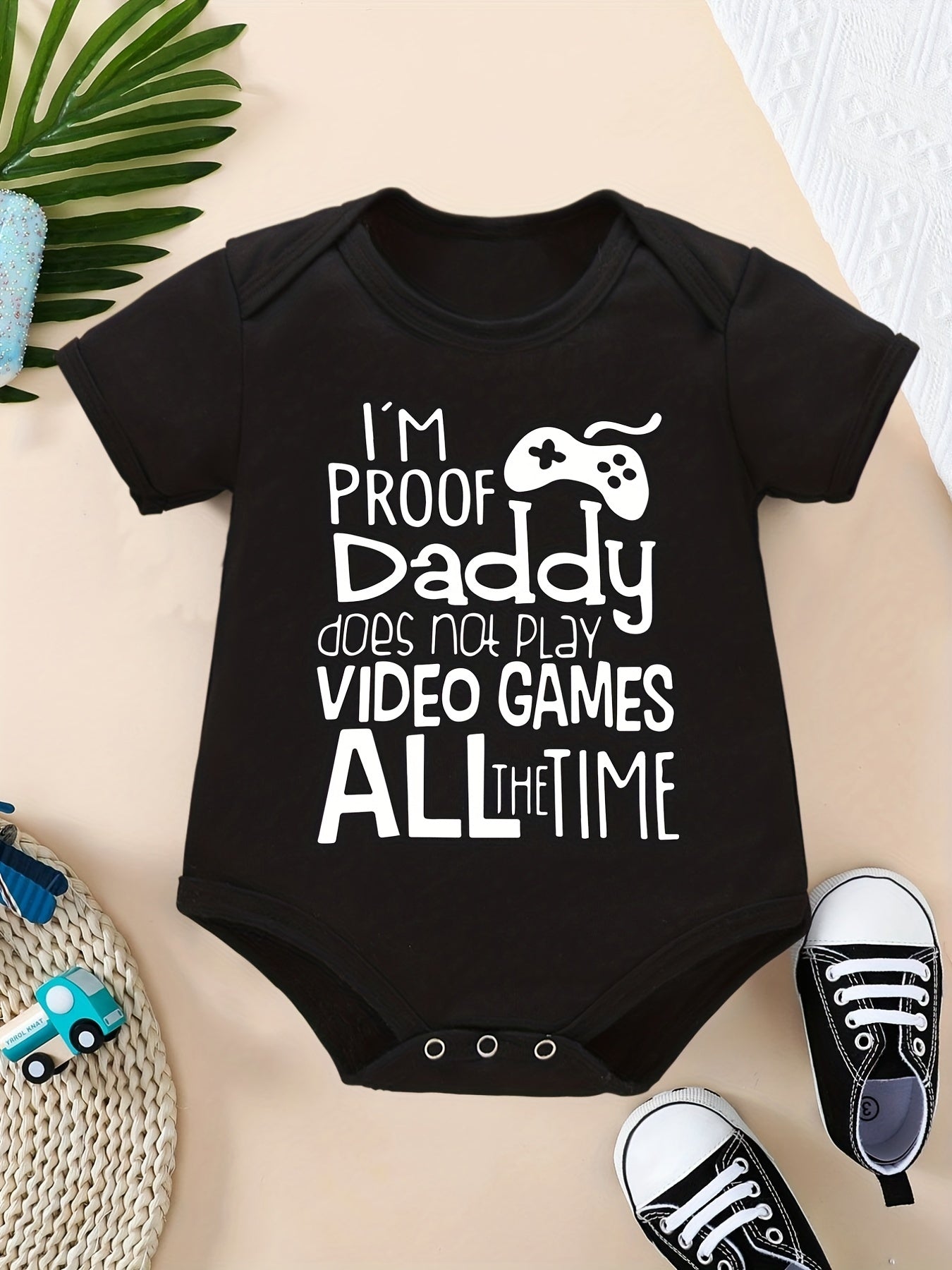 Baby Boys' Stylish Video Game Onesies for Summer