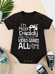 Baby Boys' Stylish Video Game Onesies for Summer