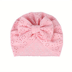 Infant Baby Hat Summer Hollow Out Hat With Bow