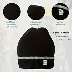 Slouchy Knit Beanie Hat for Winter