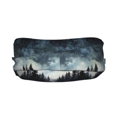 Unisex Sports Headband with Starry Night Forest Design