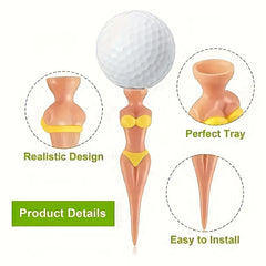 3pcs Plastic Golf Tee Ball Holder Women Indoor Outdoor Training