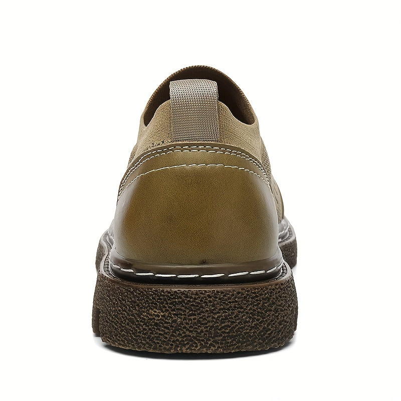 Men's Knitted Slip On Casual Shoes Wear resistant Non Slip Sneakers