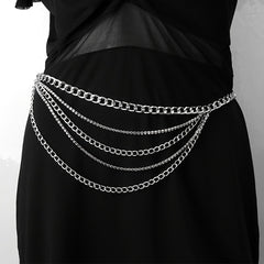 Rhinestone Tassel Waist Chain for Women