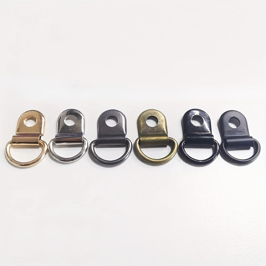 6 Sets Stainless Steel D Ring Buckles Bag Purse Strap Hooks Accessories