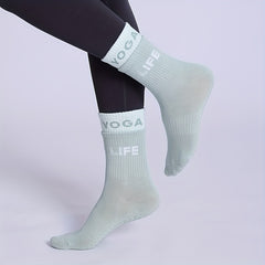 Contrast Non-slip Sporty Yoga Socks for Indoor & Outdoor