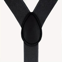 Kids Adjustable Suspenders Y Back With Metal Clips