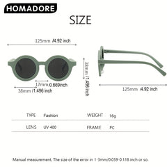 3 Pairs Round Frame Sunglasses UV Protection for Outdoor Party