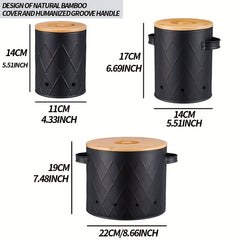 3pcs Set Metal Food Storage Container for Potatoes Onions Bread Coffee Beans