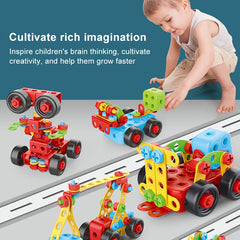 287pcs Screw Building Blocks Toys for Kids with Screwdrivers Educational Toys
